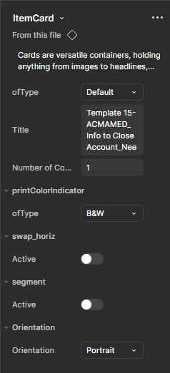 Component nomenclature