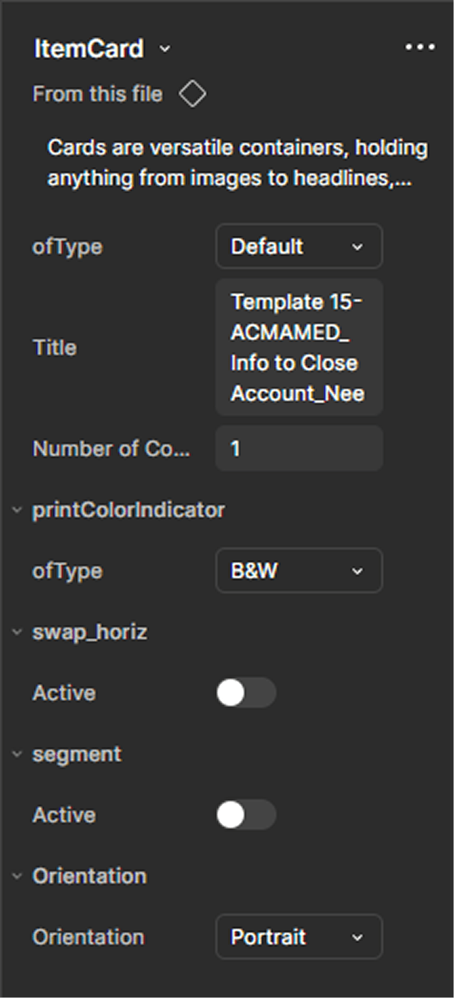 Custom Component Structure