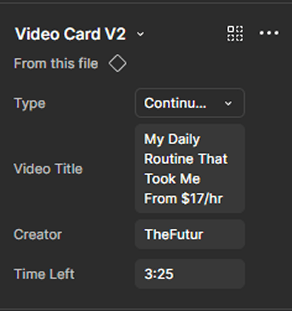 Component Properties A